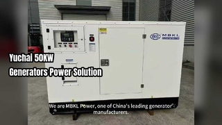 เครื่องกำเนิดไฟฟ้าดีเซล Yuchai 50KW กำลังที่เชื่อถือได้