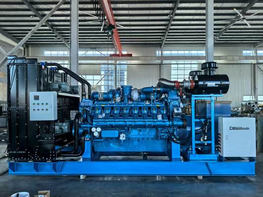 Weichai GAS Engine 16M33D1280NG10 เครื่องกําเนิดไฟฟ้าดีเซลเปิด/เงียบ 1000KW/1250KVA