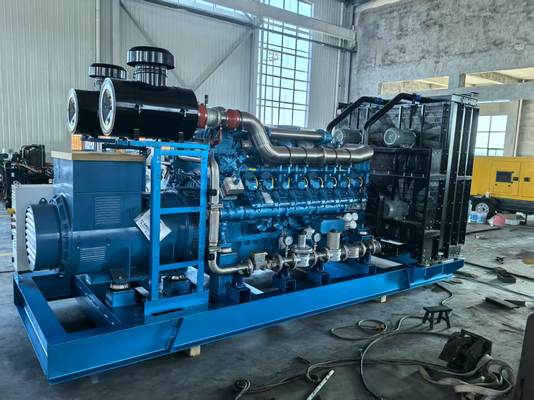 ชุดเครื่องกำเนิดไฟฟ้าดีเซลแบบเปิด/เงียบ 1000KW/1250KVA พร้อมเครื่องยนต์ก๊าซ Weichai 16M33D1280NG10 และเครื่องกำเนิดไฟฟ้า Wuxi Stanford
