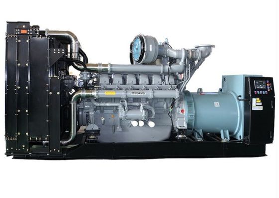 Perkins 1500KVA 1200KW เครื่องกำเนิดไฟฟ้าดีเซลสามเฟสหรือเฟสเดียว