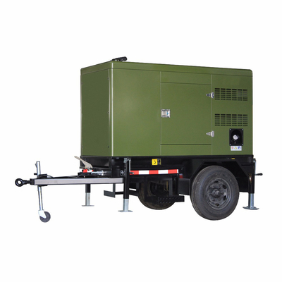 สถานีเคลื่อนที่ 460KW 575KVA เครื่องกําเนิดดีเซลชนิดรถยนต์ติดกับเครื่องยนต์ Cummins KTAA19-G6